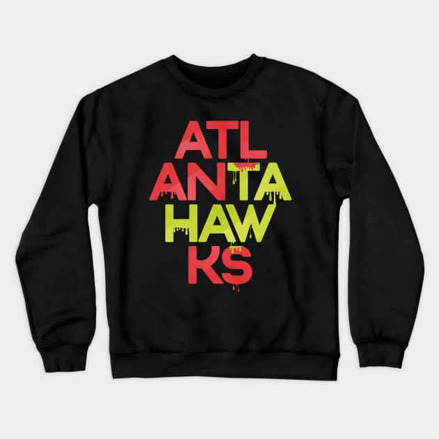 Atlanta Hawks Crewneck Sweatshirt by slawisa